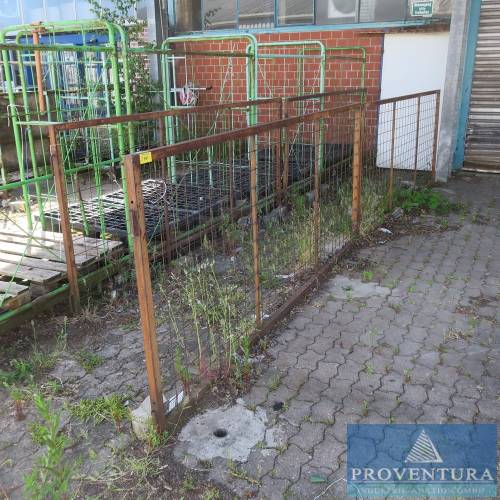 Absperrgitter Eigenbau Stahl 9 St. je ca. 260x125h cm